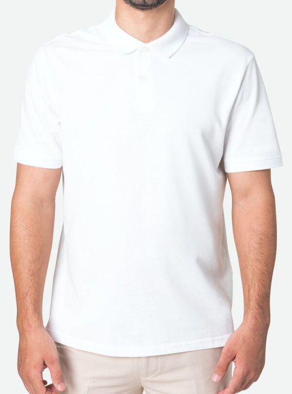 White Polo Shirt – Clean, Fresh & Elegant - Image 2